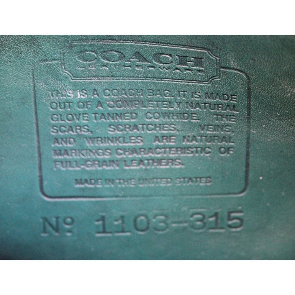 Coach Vintage - Casey Crossbody Bag 9923 in Jade Green, USA 1990s READ - Picture 4 of 14
